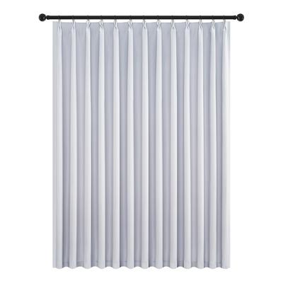 Topfinel Blackout Curtain, Room Divider, Insulation, Ready-made, 1 Panel, 180cm Wide X 178cm Long, Gray/White, Stylish, Privacy Screen for Doors, Entr