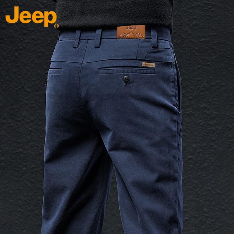 

JEEP Men s Autumn/Winter Straight-Leg Casual Cotton Pants 36