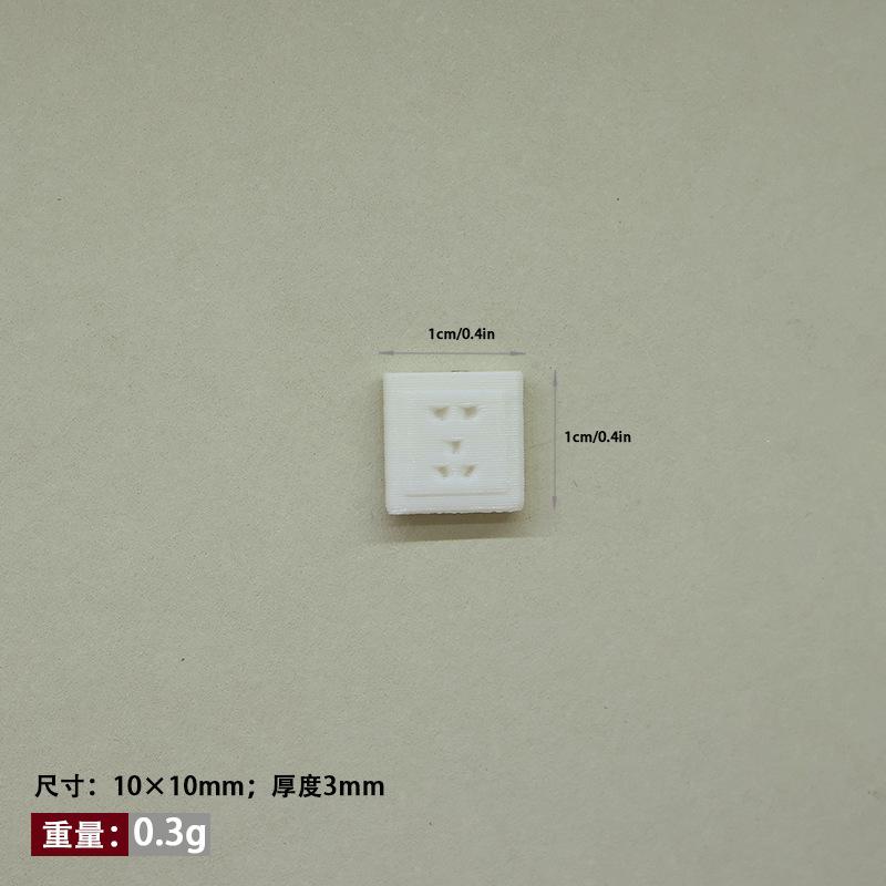 10Pcs 1/12 Dollhouse Miniature Furniture Scene Props Mini Switch And Socket Model Doll Decoration Diy Accessories Toys