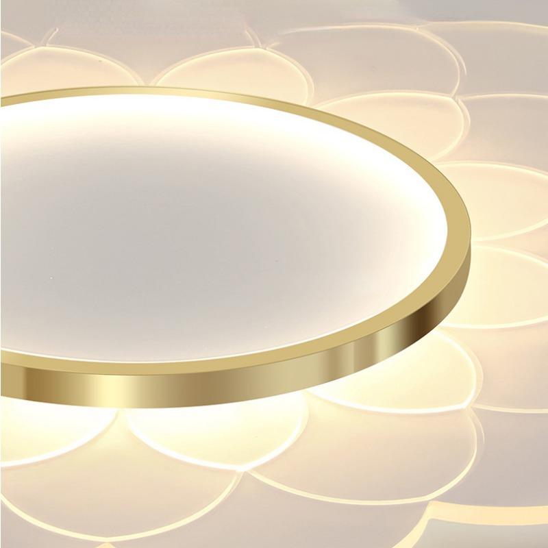Modern Simple Led Creative Flower Room Light Warm Romantic Round Dining Room Lamps and Lanterns