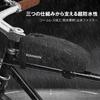 NINOMA Top Tube Bag for Road Easy Slim Frame Storage Smartphone Easy Small Item Cycling Bikes, Installation, Waterproof, Bag, Bag, Case, Knee-Free