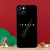 Italy Flag Phone Case For iPhone 16 Pro 11 12 13 14 15 Pro Max 12 13 Mini XS X XR 16e Cover Coque