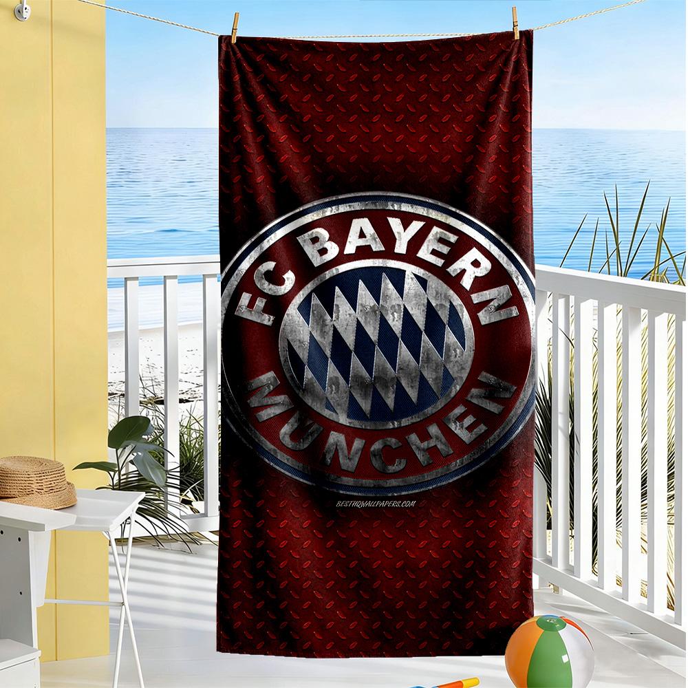 Bayern Munich Beach Towel Quick-Dry Soft Microfiber Comfortable Lightweight Suitable for Sports, Travel, Swimming, Yoga, Bathroom, Beach, And Pool