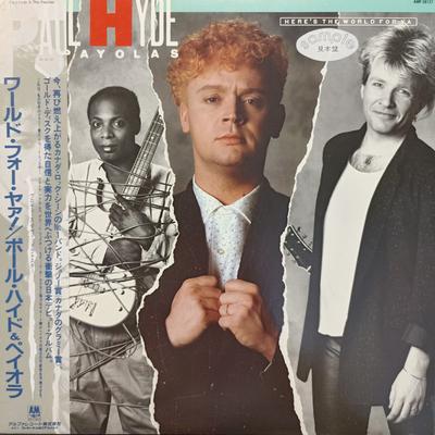 LP Record PAUL HYDE  THE PAYOLAS  Heres The World For Ya AMP28127PROMO AM 1985 Japan Obi Rock Used