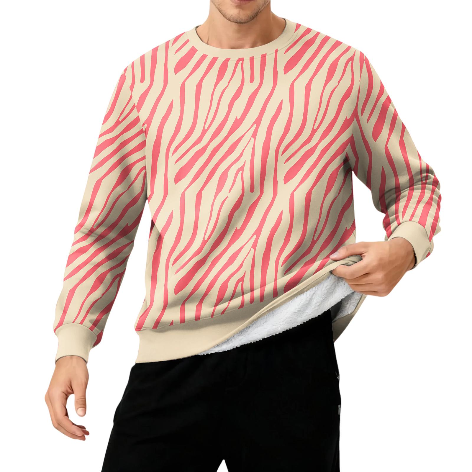 

Мужской свитшот с круглым вырезом, на флисовой подкладке, плотный, однотонный S розовый