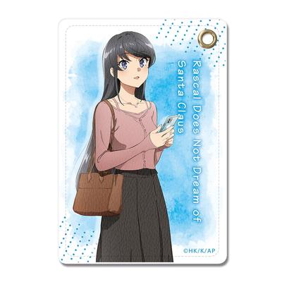 Rascal Does Not Dream of Santa Claus Leather Pass Case Mai Sakurajima LPAN-A003-m01