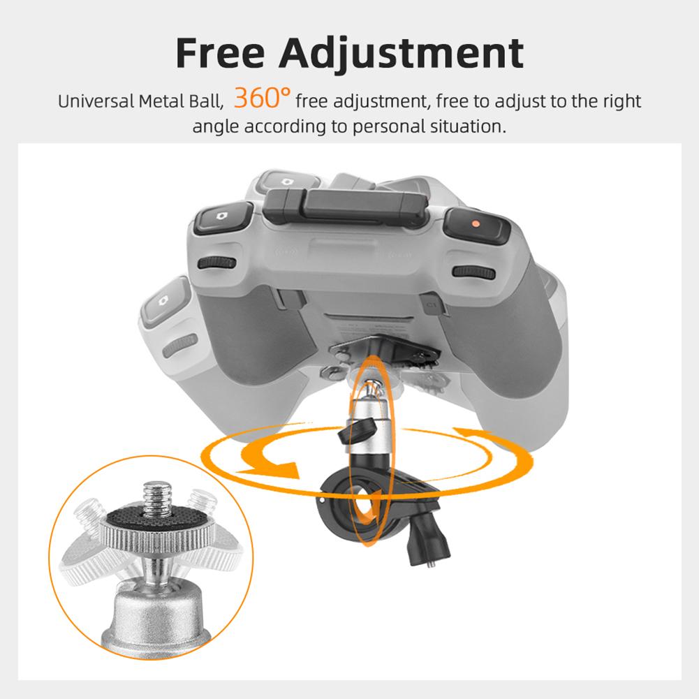 Bar Hand Mount 360° Rotatable Bike Clip Mount Bicycle Bracket Holder for DJI Mini 3 4 Pro Drone Accessory