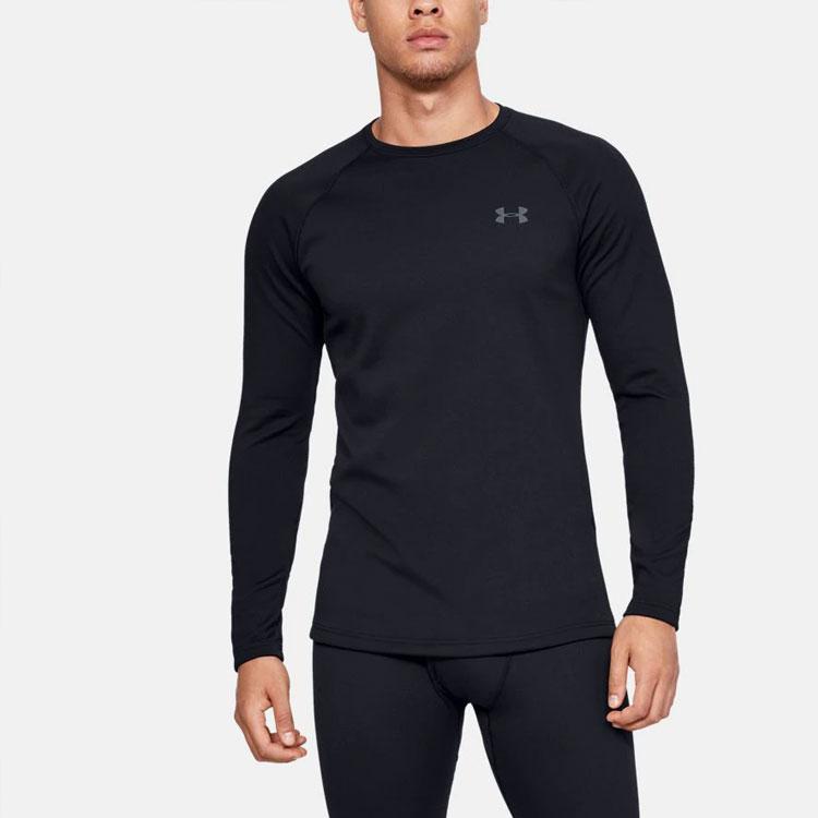 Under Armour Fitted Moisture-Wicking Sports T-Shirt Men Tops Black 1343243-001