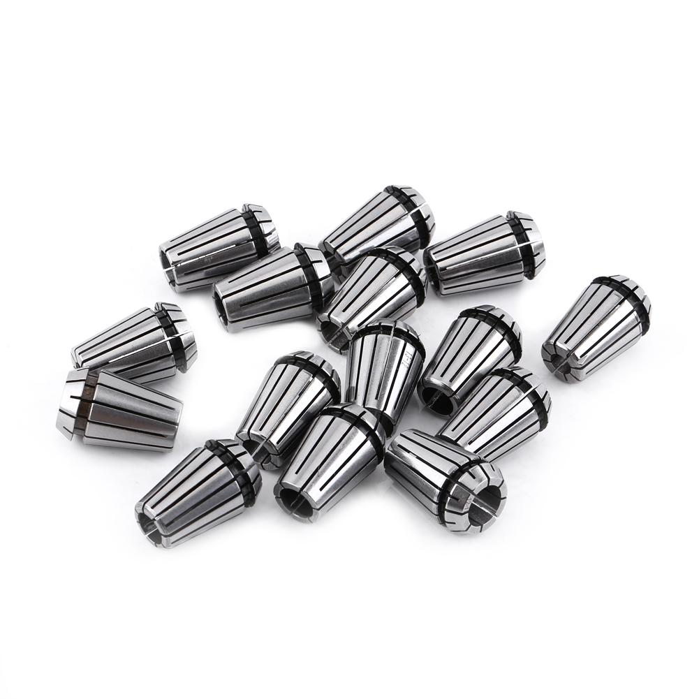 15Pcs ER20 Spring Collet Set for CNC Engraving Machine and Milling Lathe Tool 1‑13mm