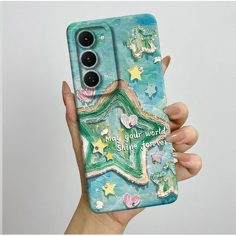 Casing For Tecno Spark 40 Pro 40Pro+ Plus 4G Aesthetic Flowers Phone Case Slim Liquid Silicone Anti Drop Protection Soft Cover