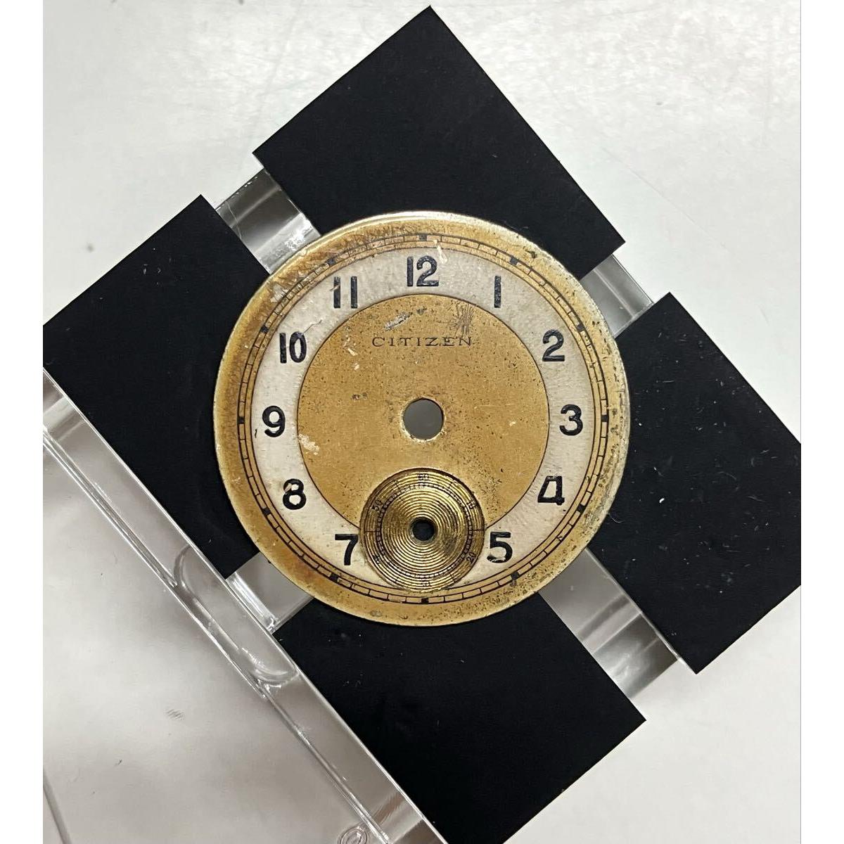 [Free Shipping] CITIZEN Citizen Dial Dial Vintage Guilloche Small Second Arabic Numeral Clock Parts Parts Antique