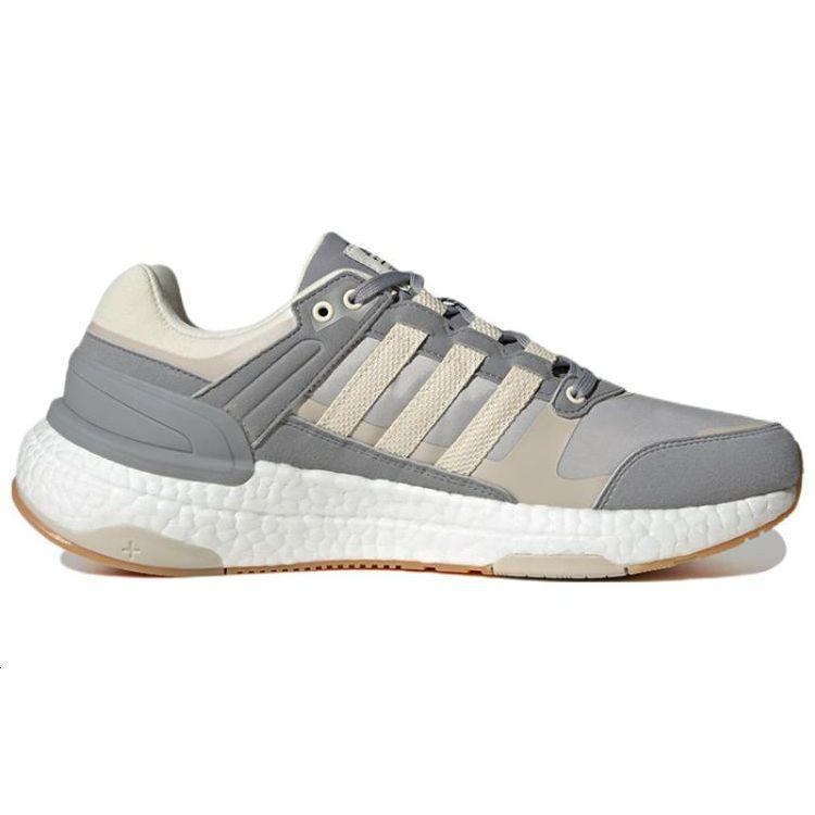 Adidas Equipment Comfortable Versatile Mesh Shock Absorption Non-Slip Wear-Resistant Low-Top Casual Running Shoes Unisex Sneakers White Gray ID4165