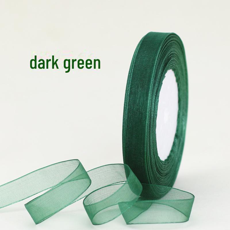 Snow Yarn Ribbon – 1.2cm Decorative Bow for Gift Boxes, Festivals & DIY, 45m