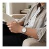 [BUREI] Men's Watch Simple Waterproof Analog Business Milanese Mesh Belt Men's Arm Watch Stylish Popular Date Brand Silver Men's Watch