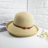 2025 Spring/Summer Women's Versatile Straw Sun Hat with Buckle - Stylish and Sun-Protective