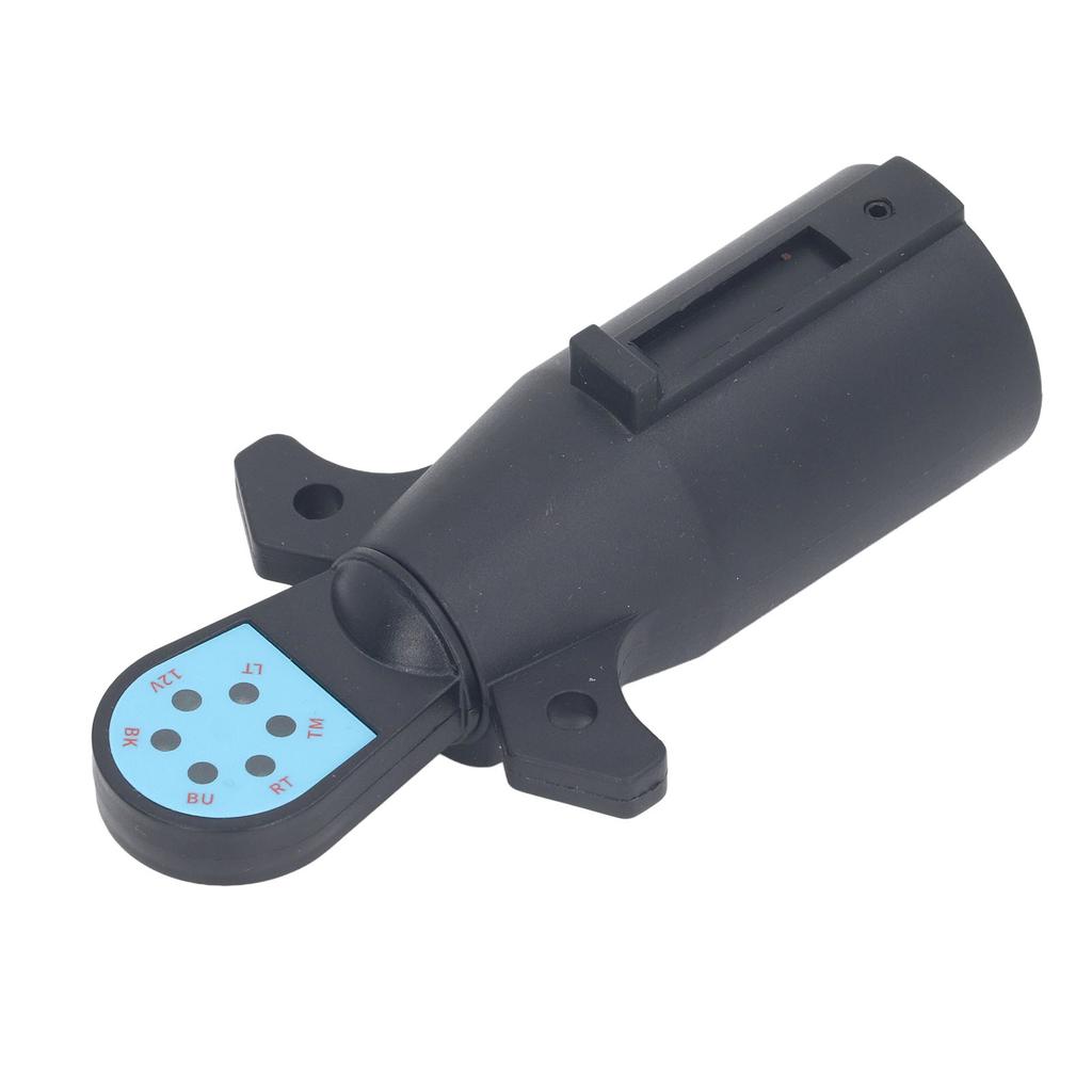 7 Way Trailer Light Adapter  Trailer Connector Plug Wiring Adapter with 4 Pin Flat LED Indicator