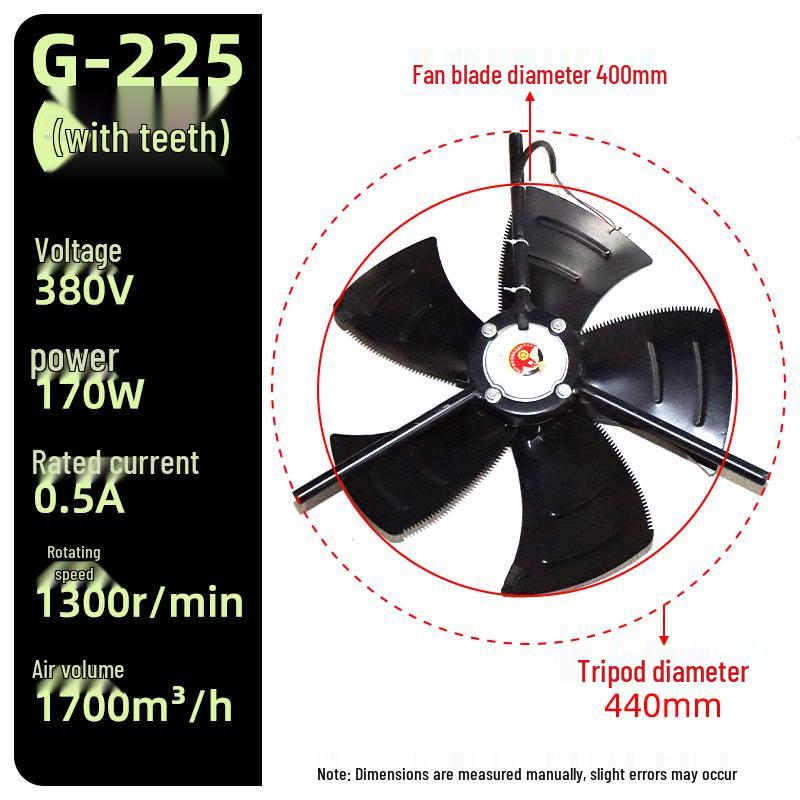 Three-Phase Asynchronous Motor Axial Flow Cooling Fan with Variable Frequency Speed Regulation