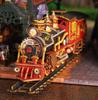 moin moin Dollhouse Miniature DIY Kit Set [English Instructions] Phantom Castle, Pop-Up Train, Gimmick, Steampunk, Victorian, Magic, Castle,