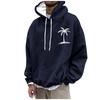 Men's Hooded Print Pattern Fashion Loose Men's And Women's Long Sleeve Hooded Sweatshirt