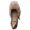 UGG Jeanie Fluff Flat Sheepskin Slip-On Comfortable Casual Shoes Women Flats Pink 1097554-AMB