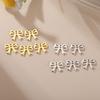 5 pieces/pack Mini Cat Flower Jewelry Owl Cherry Star Heart shaped Bow Stainless Steel Pendant DIY Necklace Bracelet Jewelry