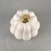 Nordic Creative White Ceramic Pumpkin Decor Desktop Ornament Halloween Gift Home Decoration
