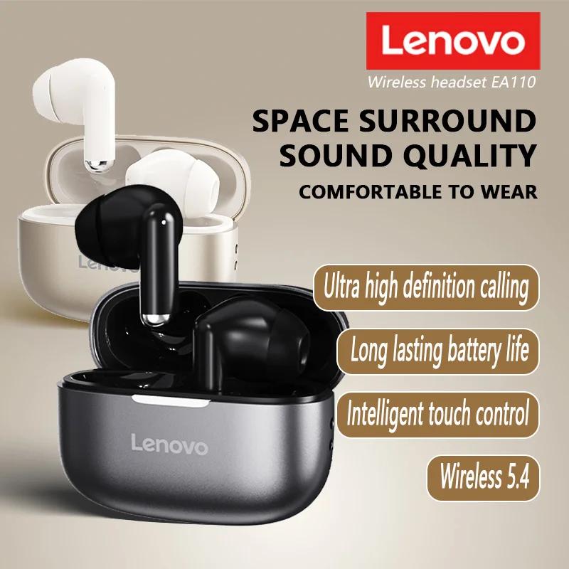Bezdrátová náhlavní souprava Lenovo EA110 Bluetooth 5.4 Inteligentní dotykové ovládání Sluchátka Dlouhá výdrž baterie Podpora Android ISO