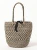 BEAMS LIFE STORE by BEAMS BAGMATI Abaca Tote Bag, Women's, Natural/Black, One Size