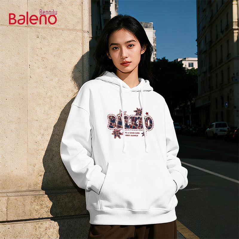 Baleno Women s Loose Fit Graphic Hooded Sweatshirt L