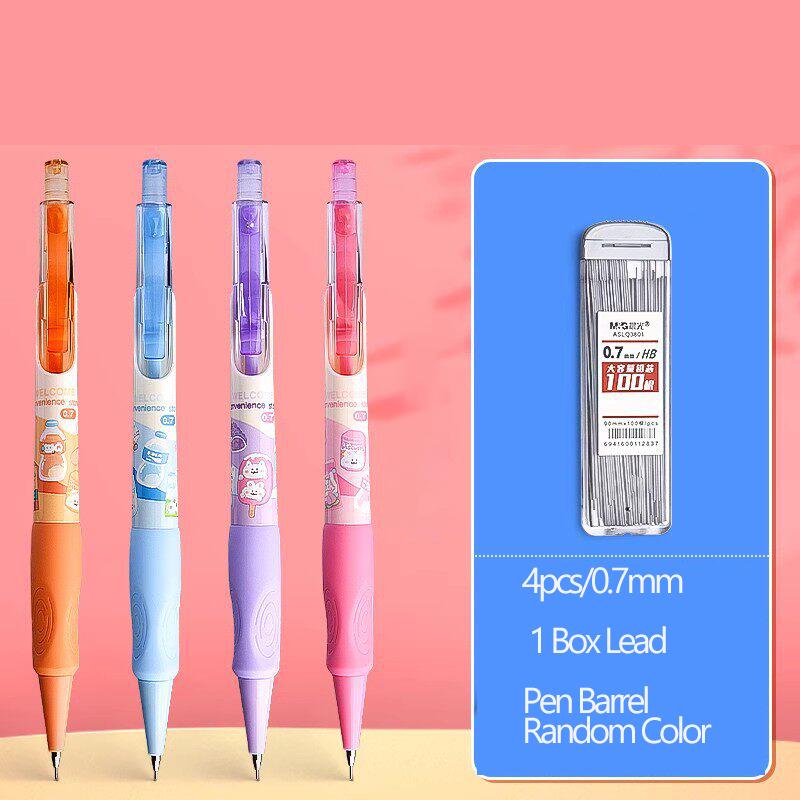 M&G Mechanical Pencil for Students 0.5/0.7MM Lead Cute Stylish Refillable Girl's Writing Tool