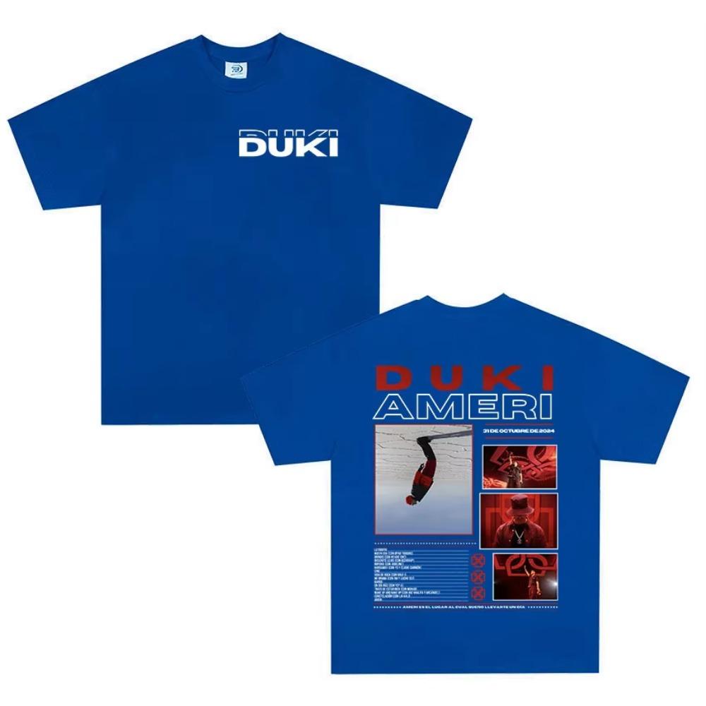 Rapper Duki Antes De Ameri 2025 new album T Shirts Men's Hip Hop punk gothic T-shirt Harajuku Oversized  Tshirt Streetwear