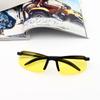 Męskie okulary noktowizyjne do jazdy żółte okulary okulary przeciwsłoneczne z ramką PC okulary zewnętrzne do obsługi w nocy antyodblaskowe Gafas
