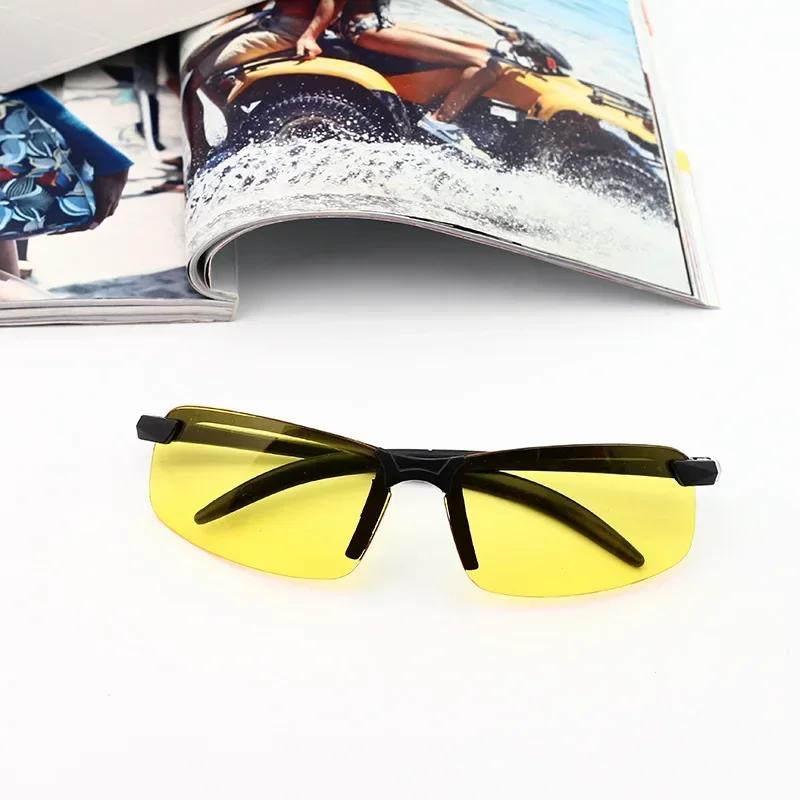 Men Night Vision Glasses For Driving Yellow Glasses Pc Frame Sunglasses Outdoor Glasses To Handle At Night Anti Glare Gafas