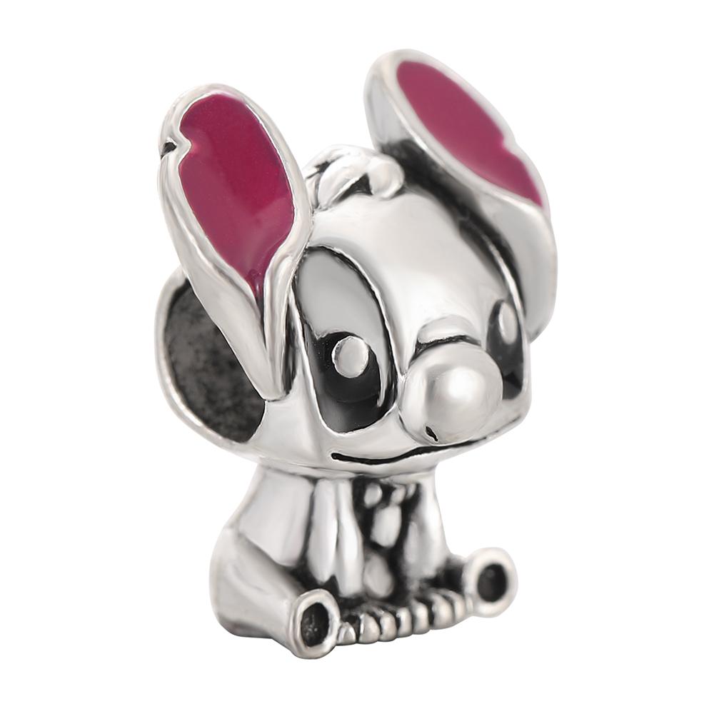 2 PCS/Lot MIX Style Colorful Enamel Minnie Stitch Charms Beads Pendant for DIY Jewelry Making Accessories