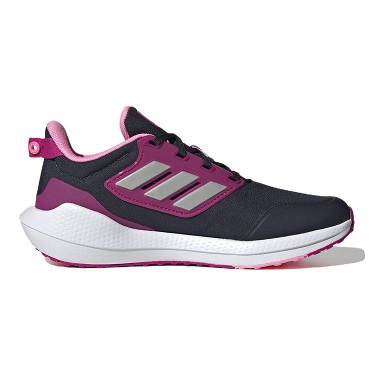adidas EQ21 Slip Resistant Cushioning Abrasion Resistant Low Top Kids' Running Shoes Silver Pink Teenagers GZ2306