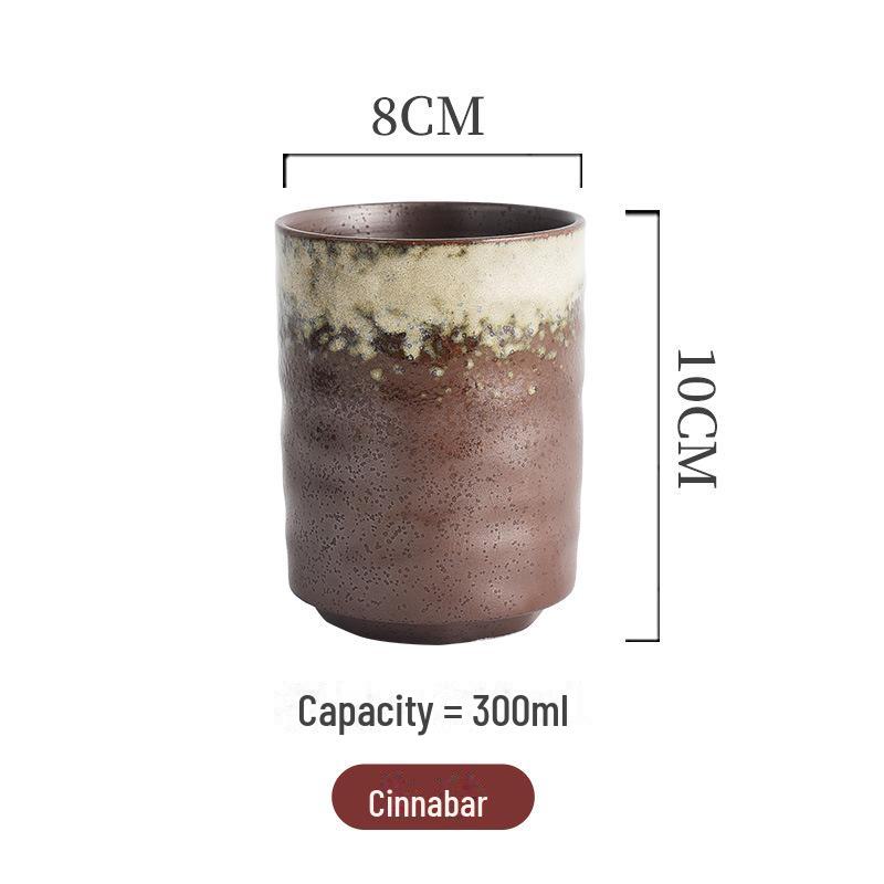 

Японская керамическая ретро-чашка для чая - креативная керамическая чашка для суши и воды 201-300ml