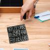 Artistic Geometrics Acrylic Dices with Nonslip Texture Educational Dices for Probability Game and Group Activity