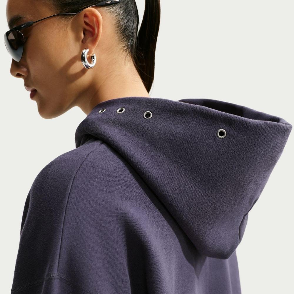 Nike Midweight Fleece Oversized Pullover Hoodie 013grdirn Sail Ix7044