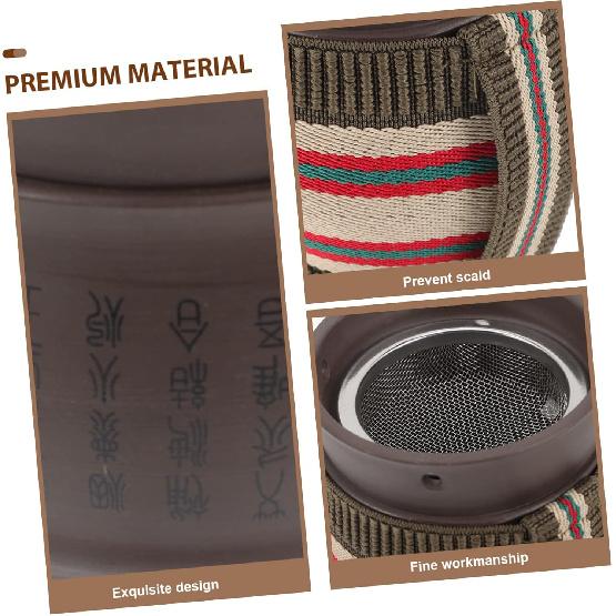 1set Ceramic Moxibustion Cup Portable Heat Insulation Moxibustion Pot for Home Use Massage Tool for Elderly and Wellness Present