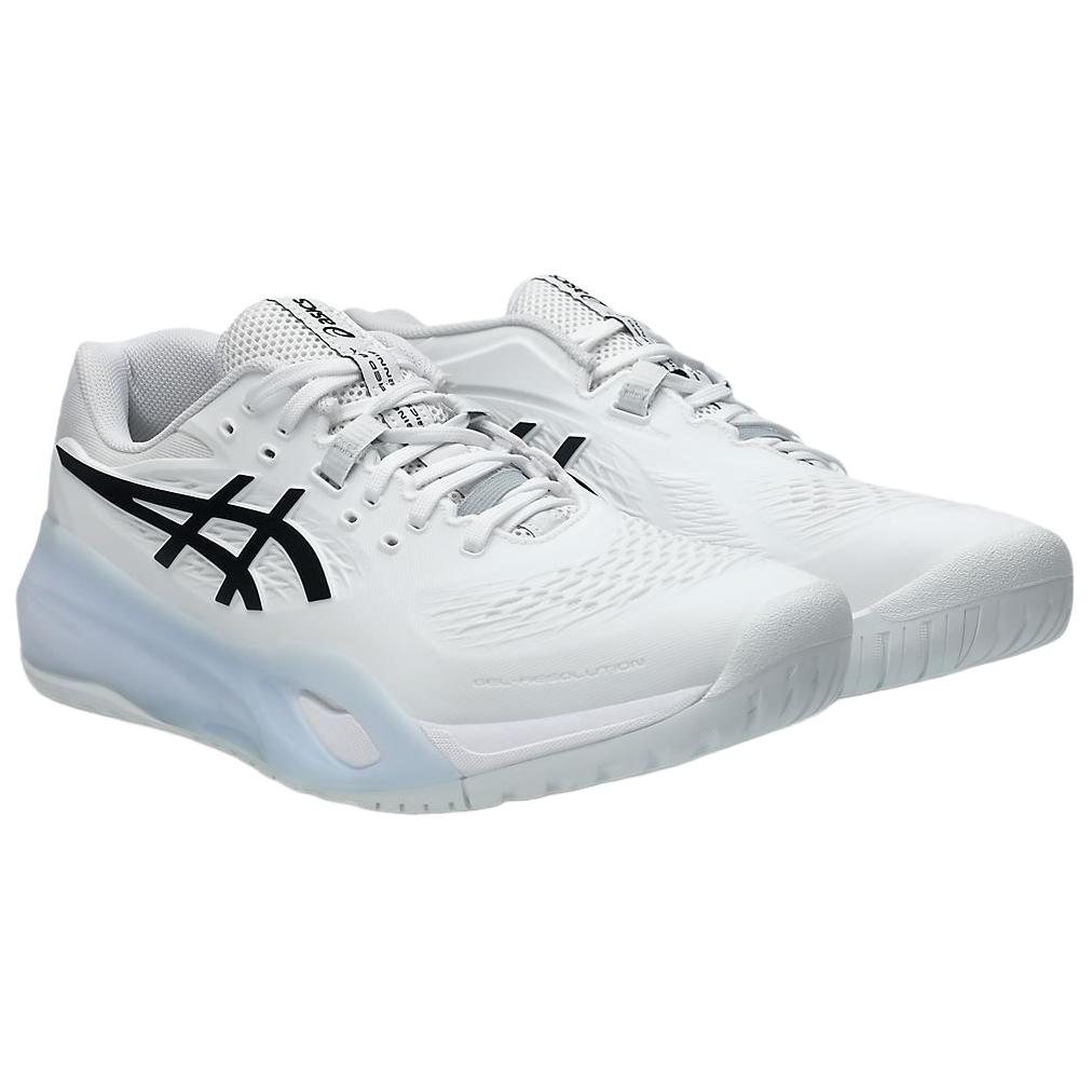 Asics GEL-Resolution X 2E Wide Bianco Nero Scarpe da Ginnastica Uomo 1041A487-100