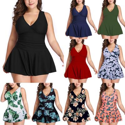 Moda damska Seksowna spódnica z wysokim stanem z dekoltem w szpic Split Plus Size Swimsuit