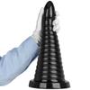 37 cm velká černá chryzantéma anus anus plug Extra velký tlustý anální expandér expanzní hračka Sex produkt Pagoda Penis