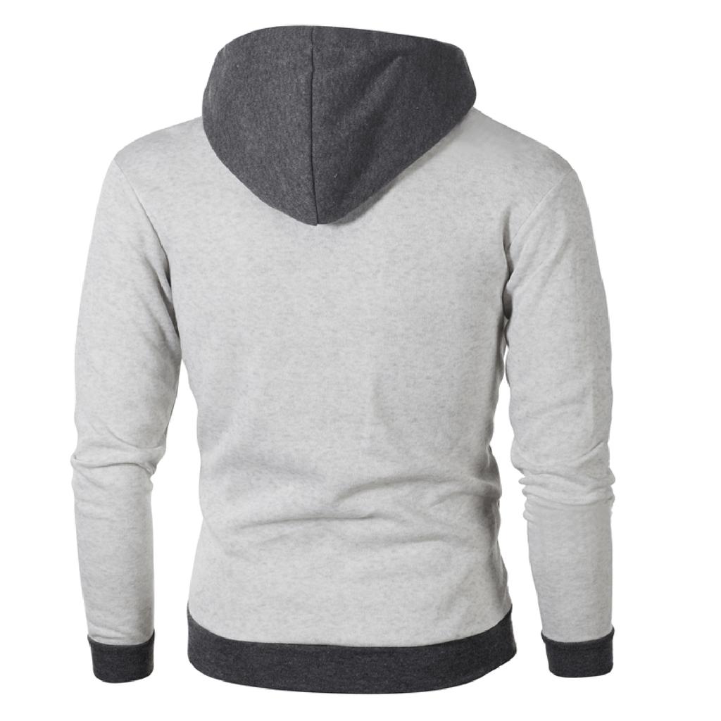 Men's  Leisure  Double Pull  Cardigan  Hooded Hood  Coat