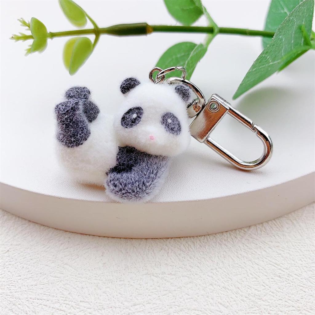 3D Resin Panda Pendant Keychain for DIY Jewelry