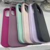 Solid Color Liquid Silicone Case Cover For iPhone 16 Pro Max 16Pro Soft Active Touch Camera Button Cases