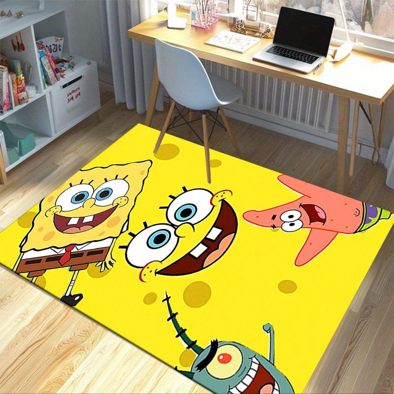 Spongebob Squarepants Adventure Carpet For Playroom Bedroom Living Room Sofa Home Decorkids Game Area Rug Nonslip Floor Mat