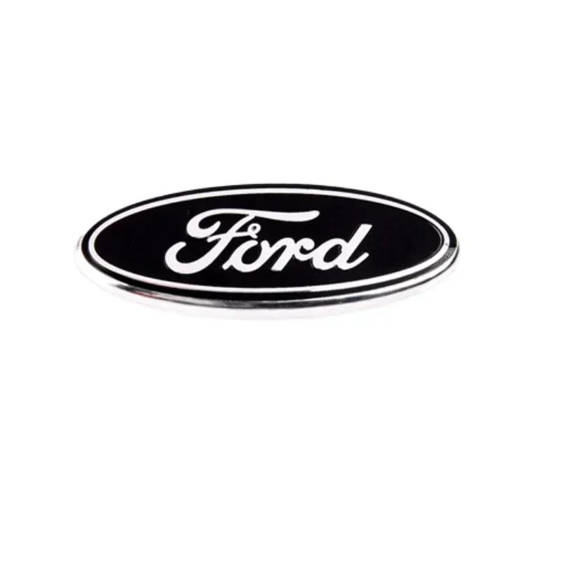 58x22mm Alloy Car Logo Emblem Steering Wheel Stickers for Ford Focus Mk4 Edge Escape Kuga Fiesta Mondeo Ranger Ecosport Fusion