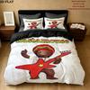 Rastamouse Da Easy Crew Pattern Bedding uilt Set uilt Cover Pillowcase Home Decoration Birthday Gift (1 * duvet cover + 2 * pillowcase without core)