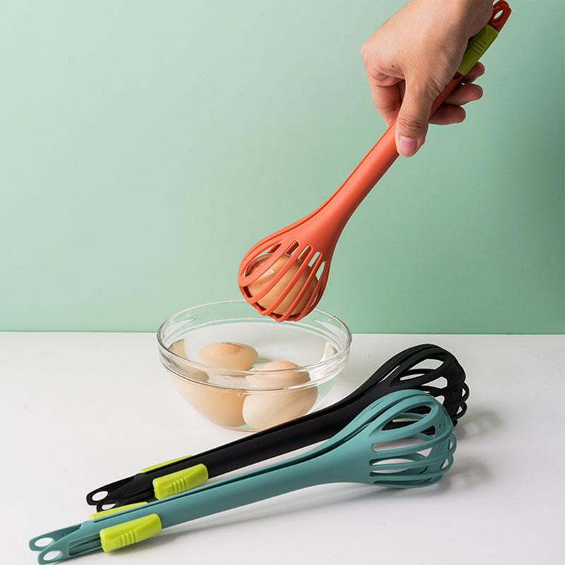 Hand Mixer Whisk Easy Whisk 2 in 1 Blender Kitchen Tongs Manual Multifunctional Kitchen Tools Food Clip Hand Mixer Egg Whisk for