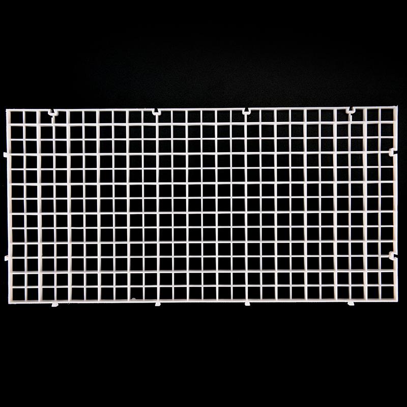 2 Pcs Grid Divider Tray Egg Crate Louvre Aquarium Fish Tank Bottom Isolate